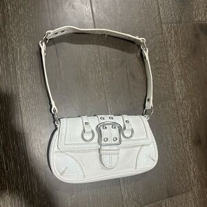 Elegant White Leather Women's Bag